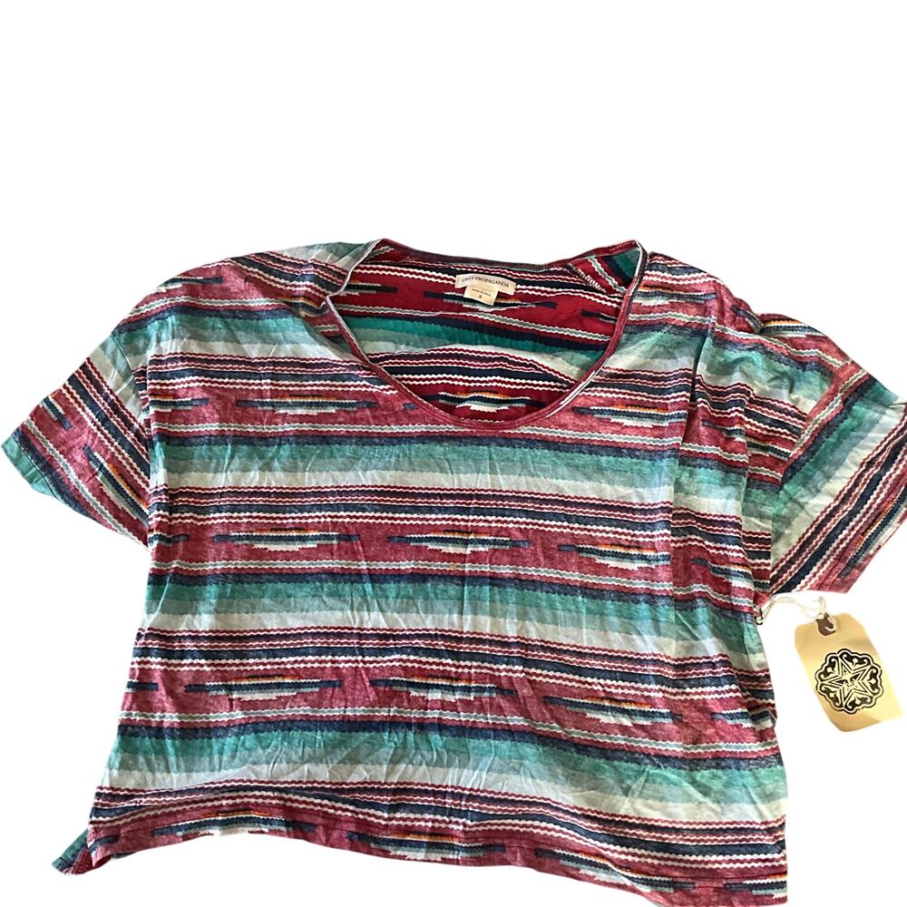 Obey clothing women’s t shirt boxy for , high low crop
